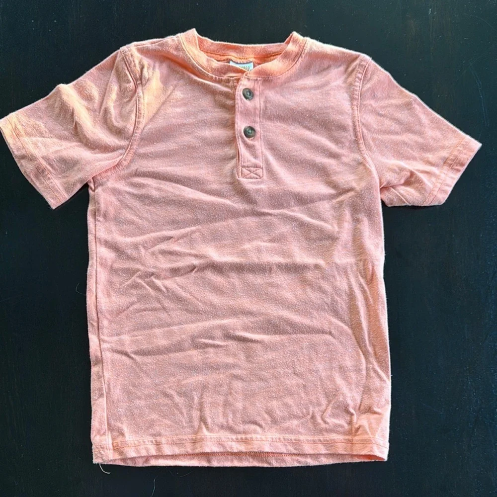 Gymboree Orange Button Down Shirt Casual Cotton
